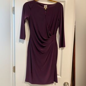Anne Klein burgundy dress size 4